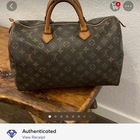 Authentic Vintage Louis Vuitton Speedy 35 w/Inside Organizer